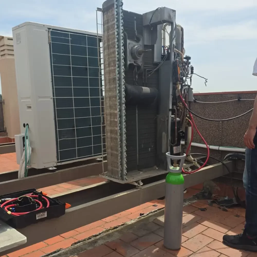 Prueba de funcionamiento tras instalación de bomba de calo